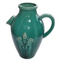 Ver imagem 6 de Jarra Decorativa Cerâmica Chinesa Verde Jade Flor de Lis Espiga Grande 47cm Columbus Gold