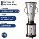 Ver imagem 3 de Liquidificador Industrial 3,5l Baixa Rotação 3500rpm Bivolt Jl Colombo
