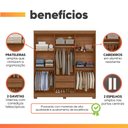 Ver imagem 5 de Guarda Roupas Casal com Espelho 6 Portas 2 Gavetas Talia