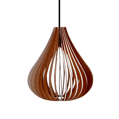 Luminária Teto tipo Pendente em MDF MESQUITA Completa -:Marrom