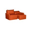 Ver imagem 2 de Sofá Cama Dubai Retratil e Reclinavel 3 Lugares Sofatec Terracota