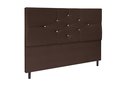 Ver imagem 1 de Cabeceira Camboriu Marrom Estofada para Cama Box Casal Queen Size 164cm Quarto Luxo Jbe Móveis
