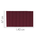 Ver imagem 2 de Painel Estofado Luxo Carla 140cm Casal para Cama Box Suede Bordô - Gat Magazine
