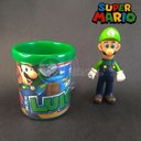 Ver imagem 1 de Kit Boneco Luigi Articulado Super Mario 13cm + Caneca 350ml