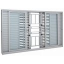 Ver imagem 1 de Janela Veneziana Alumínio Multiflex 6 Folhas com Grade Classic Aluminium Sasazaki 100x150cm