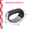 Amassador Espremedor Triturador Inox de Alho Tempero Esmagador Manual de Pressão Utensílio Cozinha - 7