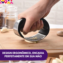 Ver imagem 3 de Amassador Espremedor Triturador Inox de Alho Tempero Esmagador Manual de Pressão Utensílio Cozinha