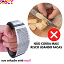 Ver imagem 4 de Amassador Espremedor Triturador Inox de Alho Tempero Esmagador Manual de Pressão Utensílio Cozinha