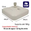 Ver imagem 4 de Base Branca Guarda Sol Ombrelone 22k com Areia ou Água Bel