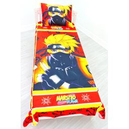 Jogo De Lençol Decorativo E Fronha Solteiro , Naruto Mod 2 Kit 2 pçs - 3