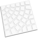 Ver imagem 1 de Piso Firenze Branco 30,4x30,4cm Amarrado com 5 Peças 0,46m² - Artesanal Piso 30,4x30,4 Firenze Branc