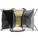 Ver imagem 7 de Cesto de Roupa Suja Organizador 3 Divisórias Dobrável - 65 X 40 X 60cm