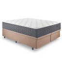 Ver imagem 2 de Base Box Baú Queen Bipartido 158x198 Linho com Colchão Relax Fresh Molas Ensacadas