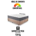 Ver mais imagens de Base Box Baú Queen Bipartido 158x198 Linho com Colchão Relax Fresh Molas Ensacadas