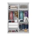 Ver imagem 4 de Guarda Roupa Solteiro 2 Porta de Correr Kiara -Mt- Rei de Casa Branco