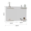 Ver imagem 3 de Painel de Tv com 4 Prateleiras Suspenso Organização Total