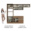 Ver imagem 6 de Armário de Cozinha Completa 270cm Rustic Glamy Madesa 14