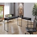 Ver imagem 3 de Mesa de Escritório Bela em L 118x90cm - Preto Móblis