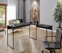 Ver imagem 3 de Mesa de Escritório Bela em L 118x90cm - Preto Móblis