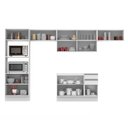 Ver imagem 3 de Cozinha Completa Acordes Glamy Branco Armário Balcão Madesa