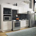 Ver imagem 1 de Cozinha Completa Acordes Glamy Branco Armário Balcão Madesa