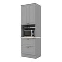 Ver imagem 1 de Torre Quente 1 Forno Nova York Cinza com Tampo Calcare - Henn