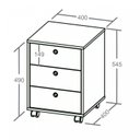 Ver imagem 4 de Kit Home Office Completo Escrivaninha Mesa Escritório em L Gold com Gaveteiro Branco/Olmo Artany