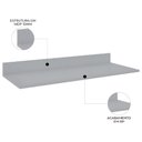 Ver imagem 3 de Tampo para Balcão de Cozinha 100cm Mdp Cinza Claro - Lumil