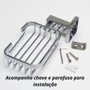 Ver imagem 7 de Saboneteira Cesto Metal Inox Quadrado Aço Inox