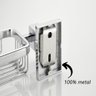 Saboneteira Cesto Metal Inox Quadrado Aço Inox - 6