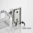 Ver imagem 6 de Saboneteira Cesto Metal Inox Quadrado Aço Inox