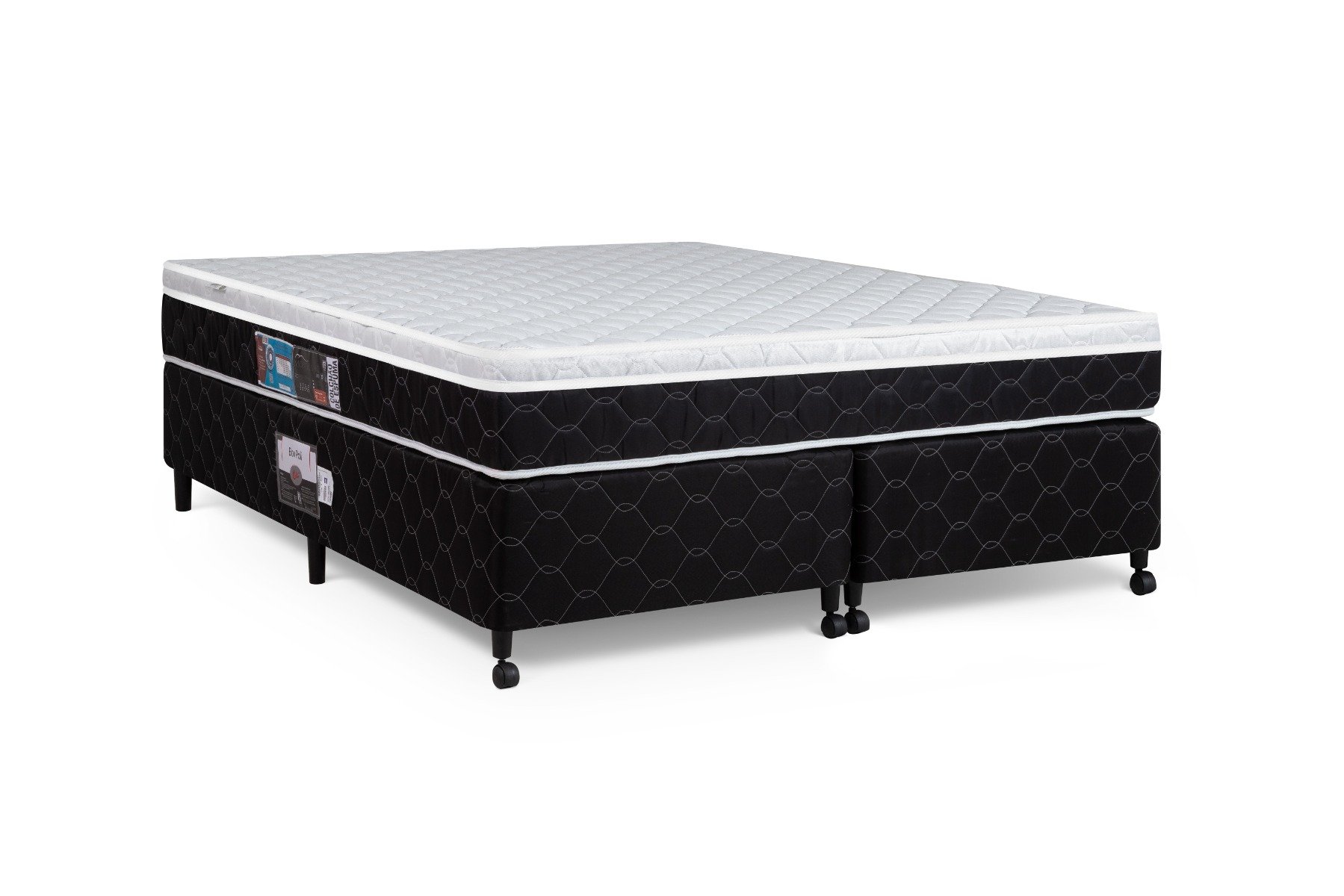 Cama Box + Colchão Castor King Montblanc One Face D33 180x200x52cm