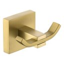 Ver imagem 2 de Kit Acessórios para Banheiro Dourado Fosco Quadrado Barra Simples em Aço Inox 4 Peças