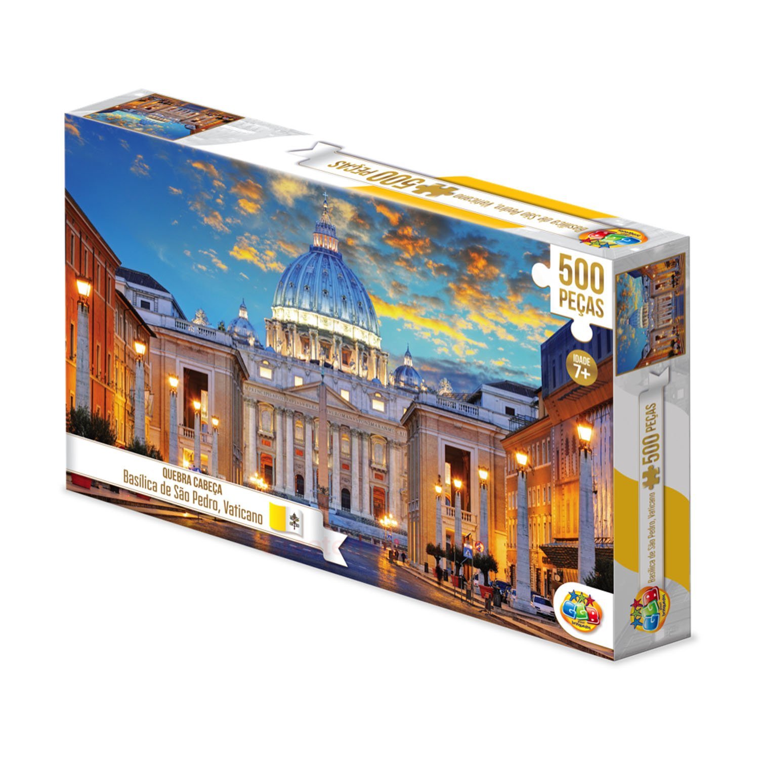 Quebra Cabeça 500 Peças – Basílica de São Pedro, Vaticano - 1