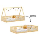 Ver imagem 5 de Cama Infantil Montessoriana Solteiro Madeira Casinha de Chão Nicolas Natural Idimex