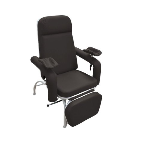 Poltrona Reclinável para Coleta e Hemodiálise Comfort Preta