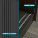 Ver imagem 4 de Guarda Roupa Solteiro 2 Portas Darvi Lux Carraro Ripado Preto Touch