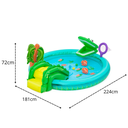 Ver imagem 2 de Piscina Inflável Infantil Playground Crocodilo 210 Litros com 6 Acessórios Bestway