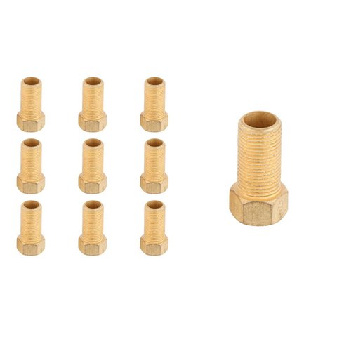 Kit 10 Conexão Extensor Aumento Prolongador Longo Rosca 1/2 3,5cm