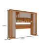 Painel Modulado Apolo 13 Prateleiras Salleto Cinamomo/off White - 4