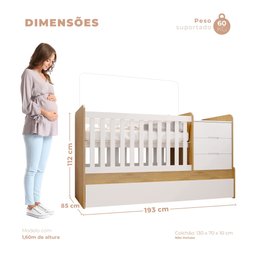 Berço Multifuncional Cléo - 9 Berço Multifuncional Cléo - 9
