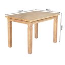 Ver imagem 4 de Mesa Jantar Retangular Aurora 120X80 Com 4 Cadeiras Paris Base Alumínio - Natural - Marrom