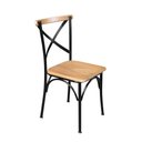 Ver imagem 3 de Mesa Jantar Retangular Aurora 120X80 Com 4 Cadeiras Paris Base Alumínio - Natural - Marrom