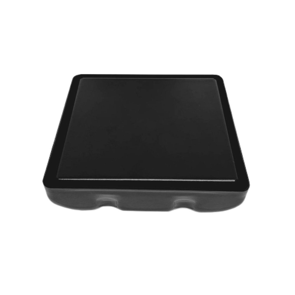 Ralo em metal Square Tampa Oculta Invisivel 10x10 preto - 1