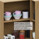 Ver imagem 6 de Armário Aéreo Canto Reto 95cm 2 Pts C/ Nicho Elegance Lucian Freijó/freijó Brasil