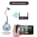Ver imagem 4 de Câmera de Espiã Visão Noturna Panorâmica Rotativa 360 Wifi