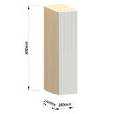 Ver imagem 4 de Armário Aéreo para Cozinha 20 Cm 1 Porta Aurora Cinza Cristal Pet