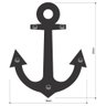 Porta Chaves Decorativo Em Mdf Âncora Naval - 2