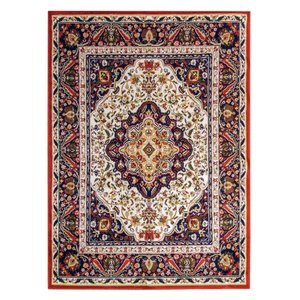 Tapete Clássico Oriental Barroco 250X350 Cm Medalhão Persa