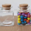 Ver imagem 2 de 2 Mini Potinhos Porta Temperos 90ml Lyor com Tampa de Rolha Pote para Lembrancinha